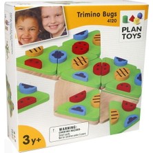 PlanToys  Trimino Böcekler Oyun Bulmaca Ahşap Oyuncak