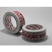 Artetape 45 mm x 100 metre Baskılı Koli Bandı-Dikkat Kırılır Fragile