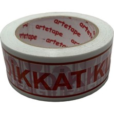 Artetape 45 mm x 100 metre Baskılı Koli Bandı-Dikkat Kırılır Fragile