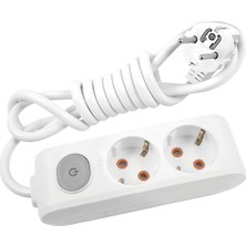 Viko Multi-Let İkili Priz Anahtar Topraklı 3 m Çocuk Korumalı