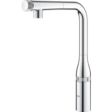 Grohe Grohe Eviye Bataryası Spiralli Smartcontrol Essence Krom-31615000