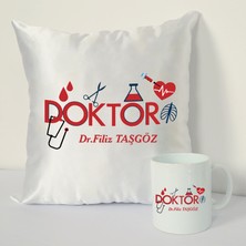 Nil Hediye Doktor Bardağı ve Dekoratif Kırlenti