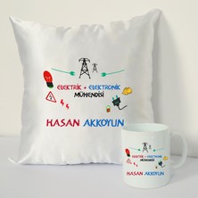 Nil Hediye Elektrik Elektronik Mühendisi Bardağı ve Dekoratif Kırlenti