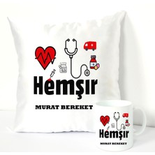 Nil Hediye Hemşir Kupa Bardağı ve Dekoratif Kırlenti