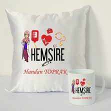 Nil Hediye Hemşire Bardağı ve Dekoratif Kırlenti  2