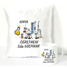 Nil Hediye Kimya Öğretmeni Kupa Bardağı ve Dekoratif Kırlenti