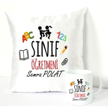 Nil Hediye Sınıf Öğretmeni Kupa Bardağı ve Dekoratif Kırlenti