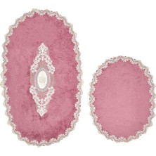 Alanur Home Selonya Welsoft Oval 2'li Kt Fuşya