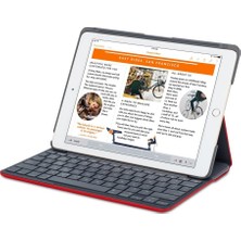 Logitech 9.7" iPad Air 2 Klavyeli Kılıf Canvas Red (Nordic Q) 920-007279