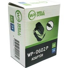 Wellpower Dc 6VOLT 2AMPER Adaptör 5.5x2.5mm Jak Fişli