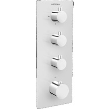 Artema AquaHeat A47189 S5 Ankastre Banyo Duş Bataryası Krom