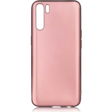 Case Street Oppo A91 Kılıf Premier Silikon Esnek Koruma + Nano Glass Bronz