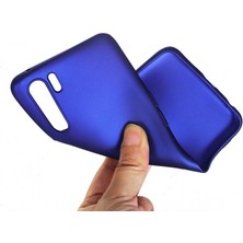 Case Street Oppo A91 Kılıf Premier Silikon Esnek Koruma + Nano Glass Lacivert