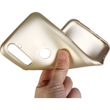 Case Street Realme C3 Kılıf Premier Silikon Esnek Koruma + Nano Glass Bronz