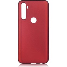 Case Street Realme C3 Kılıf Premier Silikon Esnek Koruma + Nano Glass Mürdüm