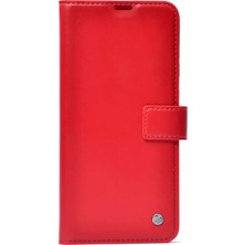 Gpack A71 Kılıf Kar Delüx Cüzdan Kartvizitli Para Gözlü Kopçalı Kırmızı