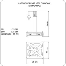 Pati Homes Kedi Oyuncağı Kedi Tırmalama Tahtası