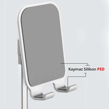 Wlue Elegant Plastik Telefon Tutucu Stand Gümüş