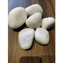 Dolomite Beyaz Dolomit Taş 1 kg 5 - 10 cm Akvaryum Çakıl Bahçe Terrarium Taşı