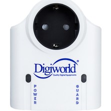 Digiworld Elite Akım Korumalı Priz Tekli 250V Elektronik Cihazlar İçin Güvenli Kullanım