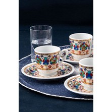 Güral Porselen Sedef Kahve Fincan Takımı 6 Kişilik SF12CKT084542