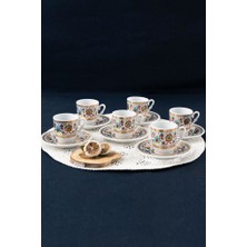 Güral Porselen Sedef Kahve Fincan Takımı 6 Kişilik SF12CKT084543
