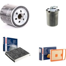 Bosch Filtre Bakım Seti Volkswagen Polo 1.4 Tdı 2014+ Dizel Hava + Yağ + Yakıt Filtre + Polen