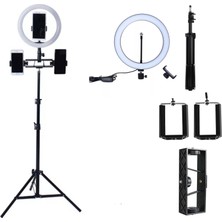 Kyrotech Ring Light Sürekli Işık Halka Işık Youtuber Video Makyaj Kuaför + 2 m Tripod Işık