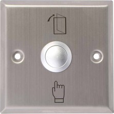 Baust Paslanmaz Metal Kapı Exit Butonu, Sıva Altı Geniş Tip, No /Nc/Commontaj