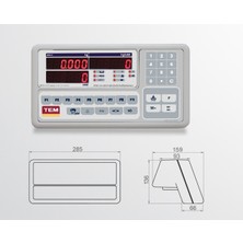 Tem Meb Sayıcı Transpalet Baskül 2000 kg x 1 kg