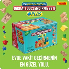 Adeda Yayıncılık Dikkati Güçlendirme Seti Plus 10 Yaş (120 Ahşap Materyal + 3 Kitap Takım) - Osman Abalı