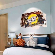 Crystal Kids Çocuk Odası Minions Minyonlar 3D Duvar Sticker