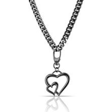 Forentina Zincirli Kalp Kolye PS1335