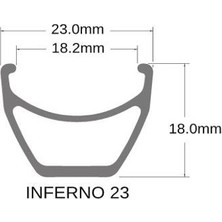 Sun Ringle  Inferno 23 Disk Fren Uyumlu Jant Çemberi 26" 32H