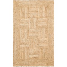 Eko Halı  Ech 06 Natural Jüt Halı El Dokuma Örgü Halı Hasır Jüt Kilim