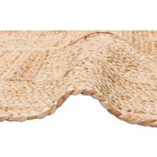 Eko Halı  Ech 06 Natural Jüt Halı El Dokuma Örgü Halı Hasır Jüt Kilim