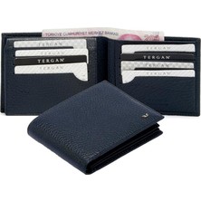 Tergan Lacivert Deri Erkek Cüzdanı 01468A38