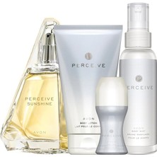 Avon Perceive Sunshine Kadın Parfüm Losyon Rollon ve Vücut Spreyi Seti