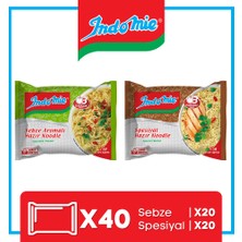 İndomie 40'lı  Noodle  Paket  Karma Koli(Special-Sebze)