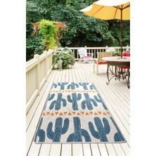 Chilai Home Cactus Time Dijital Halı 80 x 150 Cm Djt