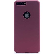 Tekno Grup Apple iPhone SE 2020 Kılıf Mat Premium Silikon Kılıf + Nano Ekran Koruyucu Bordo