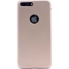 Tekno Grup Apple iPhone SE 2020 Kılıf Mat Premium Silikon Kılıf Gold