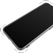 Tekno Grup Samsung Galaxy A21 Kılıf Darbe Emici Süper Silikon Kılıf + Tam Kaplayan 6D Nano Ekran Koruyucu Şeffaf