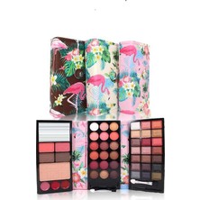Makeuptime 3 Katlı Cüzdan Makyaj Seti - Far Paleti Allık Pudra Ruj