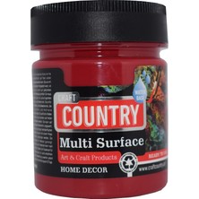 Craft Craft Country Multi Surface Hobi Boyası 120 cc 1036 Karmen Kırmızı