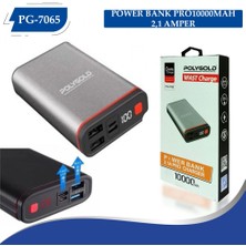 PolyGold PG7065 Hızlı Göstergeli 10000 mAh Powerbank