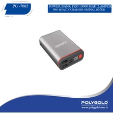 PolyGold PG7065 Hızlı Göstergeli 10000 mAh Powerbank