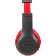 Torima P47 Extra Bass Wireless Bluetooth Kulaklık 5.0+Edr Fm Radyo Kırmızı