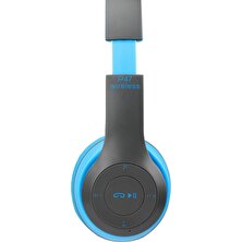 Torima P47 Extra Bass Wireless Bluetooth Kulaklık 5.0+Edr Fm Radyo Mavi