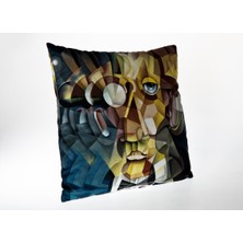 Doqu Home Kırlent Kılıfı Cubism Art Style 01